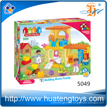 2016 Hot Sales ABS plastic house building block toy for children